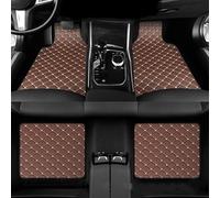 Tapis De Sol en Cuir PU pour Ford Mustang Mach-E Coupe-SUV 2020 2021 2022 2023- - Anti-PoussièRe, ImperméAbles Et AntidéRapants - pour Un Confort De Conduite Optimal,Brown
