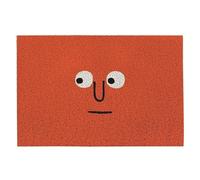 Tapis de sol en forme d'anneau en soie pour usage domestique, tapis de sol en PVC pour décoration d'entrée (Mr. Big Eyes, 100 x 150 cm)