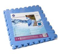 Tapis de sol en mousse bleu 50x50cm ép. 4mm pour piscine hors sol ou spa gonflable - Lot de 9 dalles GRE