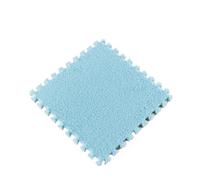 Tapis de Sol en Mousse Puzzle Moelleux Tapis de Sol en Peluche Douce, Tapis Chaud for pièce, carrelage Sport imbriqué for Salon et Chambre à Coucher(Light Blue,3PCS)