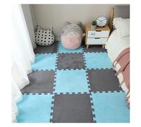 Tapis de Sol en Mousse Puzzle Moelleux Tapis en Peluche Doux Mousse EVA, 60 pièces, 30x30 CM, Carreaux d'exercice imbriqués, Tapis de Sol et(Color 3)