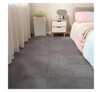 Tapis de Sol en Mousse Puzzle Moelleux Tapis en Peluche Doux Mousse EVA, 60 pièces, 30x30 CM, Carreaux d'exercice imbriqués, Tapis de Sol et(Grey)