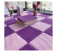 Tapis de sol en mousse, tapis puzzle souple emboîtable pour salon et chambre à coucher, 20 pièces en peluche pour enfants et sécurité à la maison