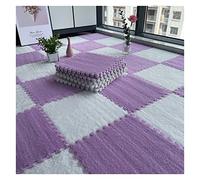 Tapis de sol en mousse, tapis puzzle souple emboîtable pour salon et chambre à coucher, 20 pièces en peluche pour enfants et sécurité à la maison