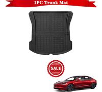 Tapis De Sol En Polymère Pour Placements De Modèle 3 Highland 2024 Xpe,Revêtement De Chargement,De Dossier,De Coffre,3d,Tous Temps,Étanche,Anti-Rayures - Type 1pc Trunk Mat