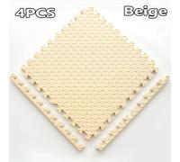 Tapis De Sol En Polymères Antidérapants Pour Dehors,Protection Oligscalp Mars,Yoga,Fitness,Épissage,Épais,Chocs,Entraînement En Salle,30x30cm,16 Pièces - Type Beige-4pcs-30x30cm