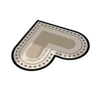 Tapis de sol en PVC en forme de cœur pour la cuisine, protège contre les déversements et les rayures avec des styles