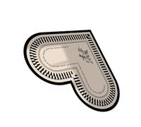 Tapis de sol en PVC en forme de cœur pour la cuisine, protège contre les déversements et les rayures avec des styles