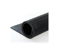 Tapis de sol en rouleau en caoutchouc, Coussin isolant haute tension 3 mm 6 kV multicolore, plusieurs tailles for sous-station de distribution(Black,100x500x0.3cm)