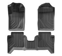 Tapis De Sol En TPE Pour Ford Pour Ranger (version Américaine 2024-2025) Uniquement Pour Benne De 1,60 M Et 150 Cm (59,6 Po) Tapis De Sol Voiture Tous Temps(Noir 1 conduite à gauche)
