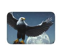 Tapis de sol en velours cristal 40x60 HJFCZH Eagle Under The Stars Imprimés Hydrofuge Antidérapant Confortable et doux pour porte de salle de bain