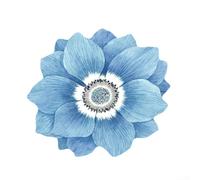 Tapis de sol en velours doux au toucher avec imprimé lotus qui améliore n'importe quel espace de vie (gris bleu)