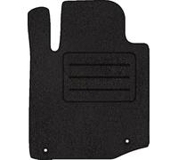 Tapis de sol en velours pour Citroën C1 I conducteur noir