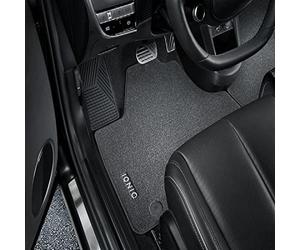 Tapis de sol en velours pour Hyundai IONIQ 5 avec console centrale coulissante, accessoires d'origine