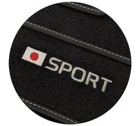 Tapis de sol en velours pour Nissan Micra K14 (2016-2021) avec broderie Japan Sport - Set Lux