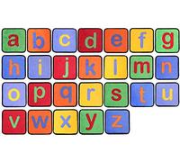 Tapis de Sol Enfant et Bébé Tapis de Jeux Alphabet - Ensemble de Lettres 30 x 30 cm Chacune, Apprenez l'ABC, Tapis Éducatif Coloré pour les Enfants