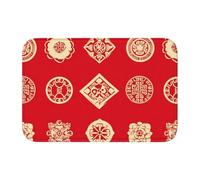 Tapis de sol épais antidérapant avec affichage YYHWHJDE d'icônes de bon augure, antidérapant, facile à nettoyer, durable, résistant à la décoloration, parfait pour les toilettes et la salle de bain 60