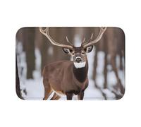 Tapis de sol épais antidérapant avec imprimé cerf YYHWHJDE saison de chasse antidérapant, facile à nettoyer, durable, résistant à la décoloration, parfait pour toilettes et salle de bain, 60 x 40 cm