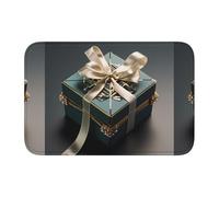 Tapis de sol épais antidérapant BROLEO Diamond Impression Boîte cadeau Antidérapant, facile à nettoyer, durable, parfait pour les toilettes et la salle de bain 60 x 40 cm