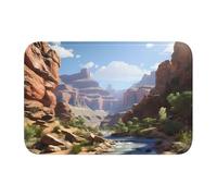 Tapis de sol épais antidérapant motif YYHWHJDE Grand Canyon antidérapant, facile à nettoyer, durable, résistant à la décoloration, parfait pour toilettes et salle de bain, 60 x 40 cm