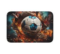 Tapis de sol épais antidérapant XBKGOHA avec image de pétard, facile à nettoyer, durable, parfait pour les toilettes et la salle de bain 60 x 40 cm