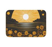 Tapis de sol épais antidérapant YYHWHJDE Goodlooking Hello Sunshine Prints antidérapant, facile à nettoyer, durable, résistant à la décoloration, parfait pour les toilettes et la salle de bain, 60 x