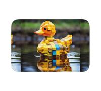 Tapis de sol épais antidérapant YYHWHJDE Natation Bloc de construction Imprimé Canard antidérapant, facile à nettoyer, durable, résistant à la décoloration, parfait pour les toilettes et la salle de