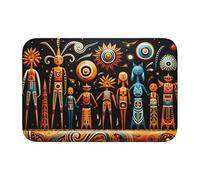 Tapis de sol épais antidérapant YYHWHJDE Primitive Totem Imprimé, antidérapant, facile à nettoyer, durable, résistant à la décoloration, parfait pour les toilettes et la salle de bain, 60 x 40 cm