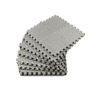 Tapis de Sol épais en EVA, 12 pièces, 15CM x, Coussin Protection, antidérapant, imperméable, Tapis Fitness d'intérieur, Verrouillage imbriqué pour Salle de Gym, Fitness(Gray)