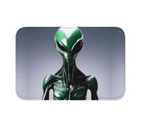 Tapis de sol épais et antidérapant avec impression YYHWHJDE Alien, antidérapant, facile à nettoyer, durable, résistant à la décoloration, parfait pour les toilettes et la salle de bain, 60 x 40 cm