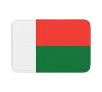 Tapis de sol épais et antidérapant avec imprimé drapeau YYHWHJDE de Madagascar antidérapant, facile à nettoyer, durable, résistant à la décoloration, parfait pour toilettes et salle de bain, 60 x 40
