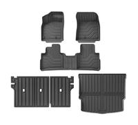 Tapis De Sol Et Coffre 3D en TPE Noir pour Nissan pour Rogue AWD 2021-2025 (sauf Modèles Select Sport)(LHD 6PCS)