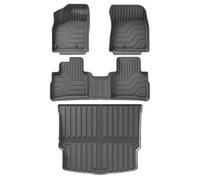 Tapis De Sol Et Coffre 3D en TPE Noir pour Nissan pour Rogue AWD 2021-2025 (sauf Modèles Select Sport)(LHD 4PCS)