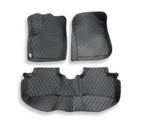 Tapis De Sol Et Coffre pour Kia pour Rio 4 K2 2022 2021 2020 2019 2018 2017 - Accessoires Ensemble Complet (rangées Avant et arrière)(Coffee)