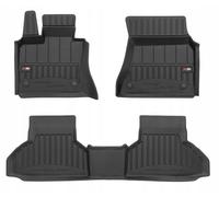 Tapis de sol et de porte en caoutchouc pour BMW X6 F16 de 2015 à 2019, design 3D