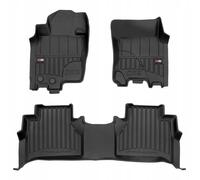Tapis de sol et de porte en caoutchouc pour Nissan Navara 4 2014-2022 3D TROUGH