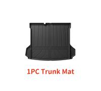 Tapis De Sol Et Tapis De Coffre En Tpe,Doublures De Chargement Imperméables Et Tapis De Dossier Pour Volkswagen Vw Id4 Crozz 2021 - 2025 - Type 1pc Trunk Mat