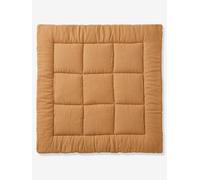 Tapis de sol / Fond de parc uni gaze et percale de coton ocre 75X100