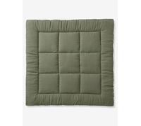 Tapis de sol / Fond de parc uni gaze et percale de coton olive 75X100