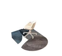 Tapis de Sol for Chaise d'étude, for Chambre à Coucher, antidérapant, Isolation phonique, Absorption des Chocs, Plantes Vertes, décoration la Maison pour Sols Durs(Deep Gray,60x120cm)