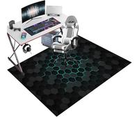 Tapis de Sol Gamer, Tapis Chaise de Bureau, Tapis de Sol Bureau Tissu, Antidérapant 120 x 140 cm Tapis protège-Sol pour Chaise de Bureau, Tapis Protection Sol Gaming, Tapis Chaise de Bureau Gaming