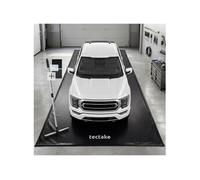 Tapis de sol garage antidérapant en plastique noir 6,7 x 2,6 m imperméable avec raclette extracteur télescopique