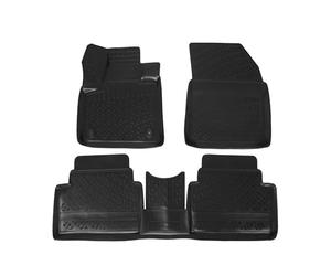 Tapis de sol haute 3D compatible avec Citroën C5 Aircross 2018-2023 Noir