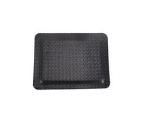Tapis de sol industriel épais anti-fatigue - Tapis de sécurité doux antidérapant pour se tenir debout, 60 x 60 cm, noir, tapis de soutien confortable, rembourrage durable pour une utilisation sur le