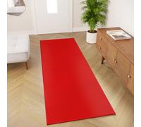 Tapis de sol Intérieur Extérieur Rouge Unicolore Salon Chambre Balcon Cuisine Moderne 120 x 160