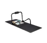 Relaxdays Tapis de sol protection appareil sportif 30x30 cm dalle amortissante chocs, 1cm épaisseur bruit 2,1 m², set de 24 pièces, noir 10021533