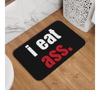 Tapis De Sol Je Mange des Culs Durable Paillasson Antidérapant Paillasson Interieur pour Patio Maison Jardin 60X40Cm