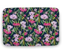 Tapis De Sol Koalas avec du Thé Et De L'Eucalyptus Durable Paillasson Entree Absorbant Paillasson Interieur Entrées pour Porches Hall D'Entrée Salons