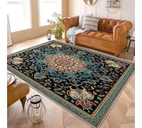 Tapis de Sol Lavable 80x150 cm BohêMe Motif de Style DéMocratique Tapis Doux pour Usage Quotidien, Design Antiglisse Tradition Convient aux Espaces Familiaux, Chambre et Zones Décoratives