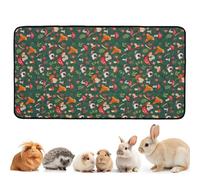 Tapis de sol lavable en forme de lapin | Literie réutilisable pour petit animal domestique pour le repos du sommeil intérieur extérieur maison appartement cour jardin voyage parc quotidien
